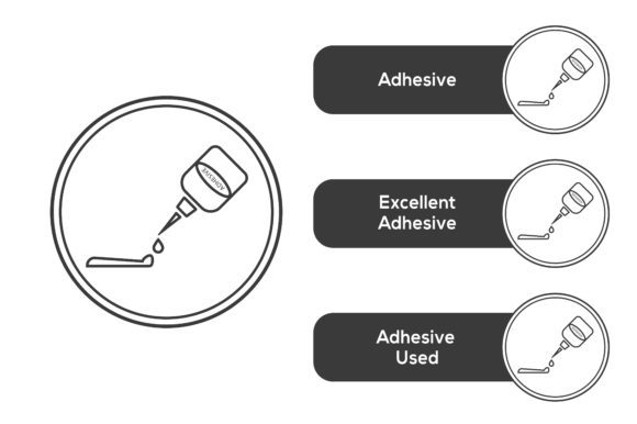 Adhesive, Excellent Adhesive Icon