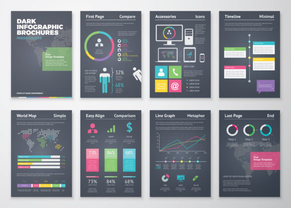 Dark Business Infographic Vector Set 2: A Comprehensive Guide