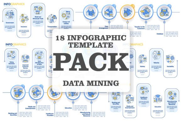Data Mining Process Infographic Template