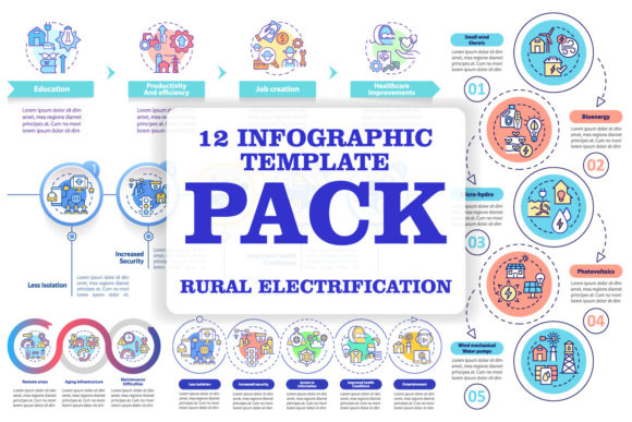 Empowering Rural Communities with the Rural Electrification Infographic Set
