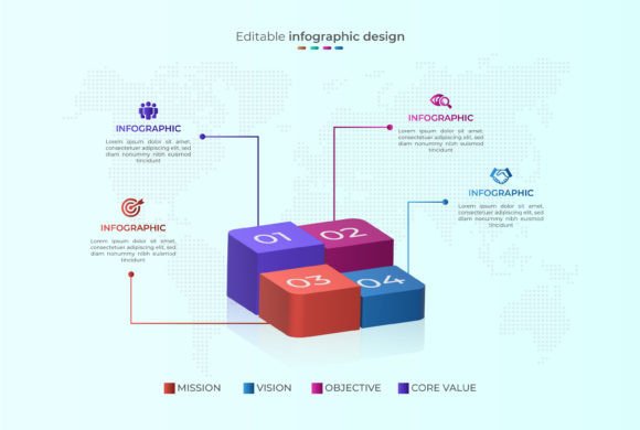 Enhance Visuals with 3D Business Infographic Elements