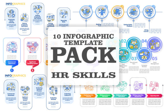 HR Skills Infographic Template Bundle: A Comprehensive Tool for Corporate Hiring