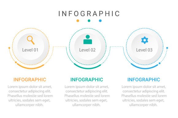 Mastering Infographic Design with 3 Levels or Steps