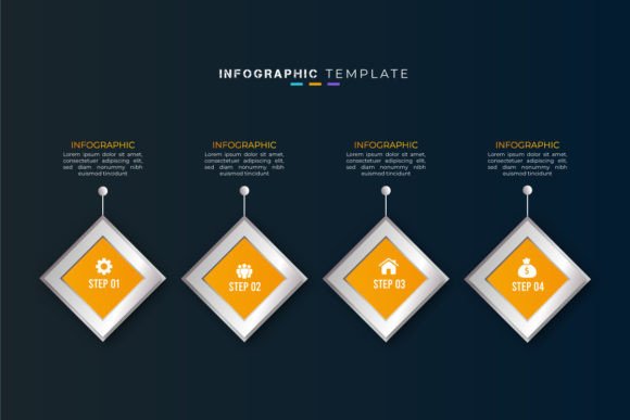 Understanding 4 Step Timeline Infographics