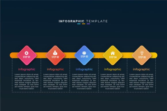 Understanding the 5 Step Timeline Business Infographic