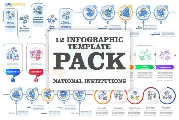 Unlocking Visual Clarity: The Power of Institutions Examples Infographic Set