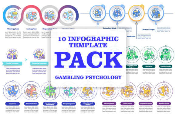 Visualize Gambling Addiction with Infographic Templates